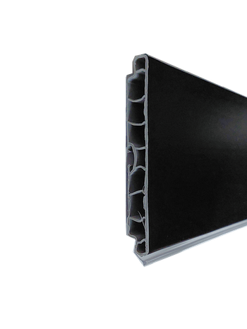 Sokel GALEA čierny matný 4000x100mm - PVC