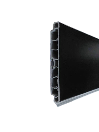 Sokel GALEA čierny matný 4000x150mm - PVC